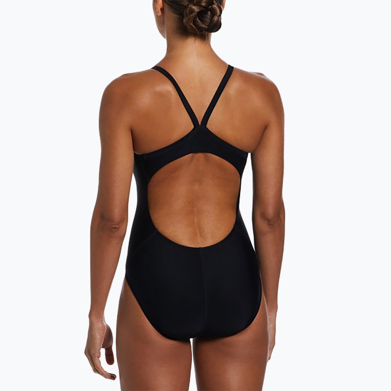 Costume intero da donna Nike Solid Racerback nero 3