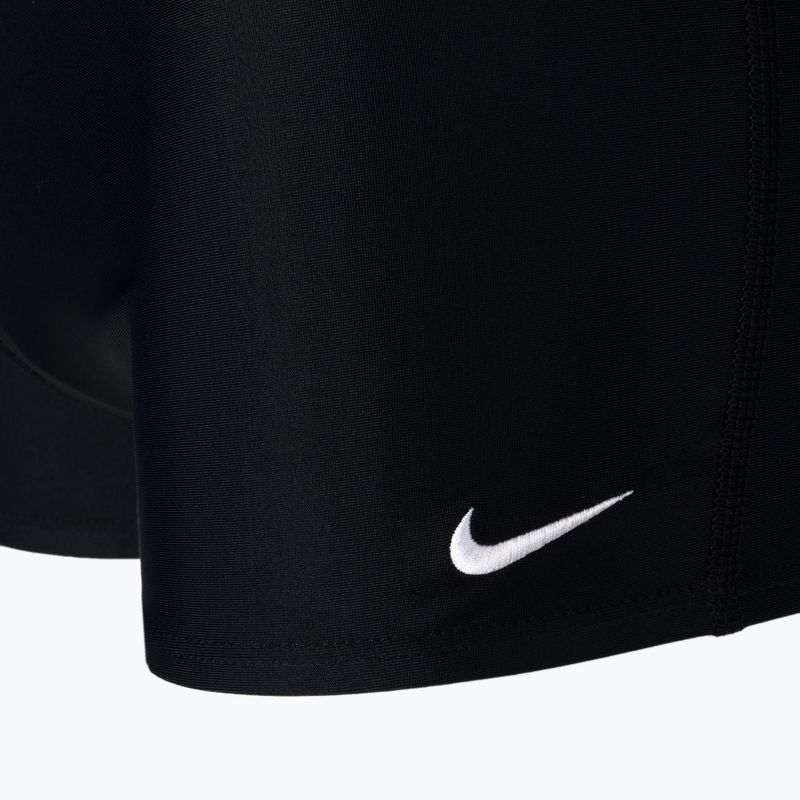 Boxer da bagno a gamba quadrata Nike da uomo, nero 3