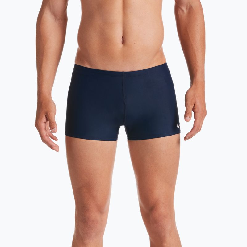 Boxer da bagno Nike Solid Square Leg da uomo mezzanotte marina 7