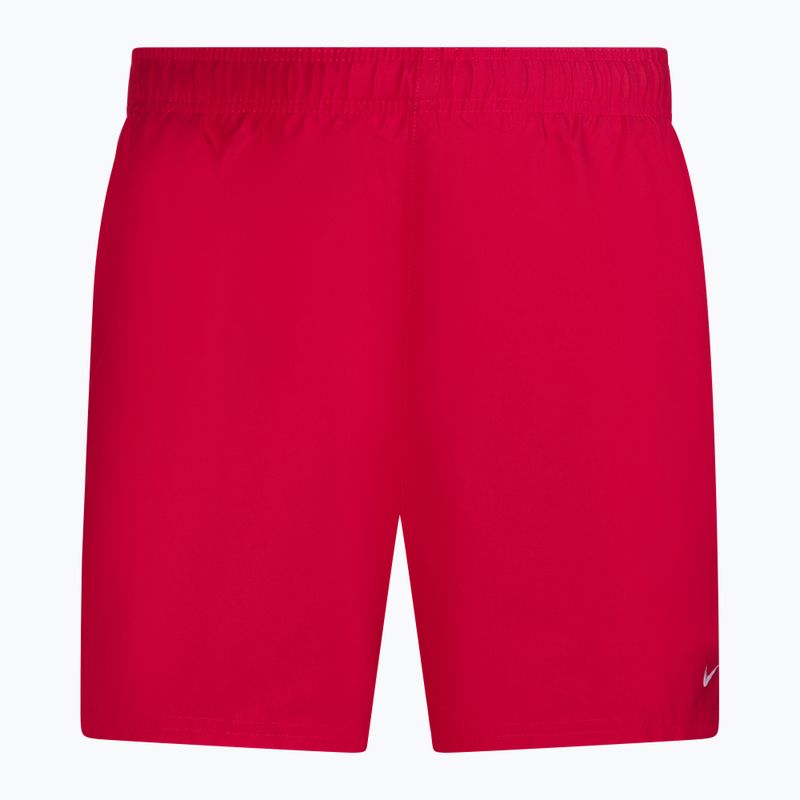 Pantaloncini da bagno Nike Essential 5" Volley Uomo rosso università 3