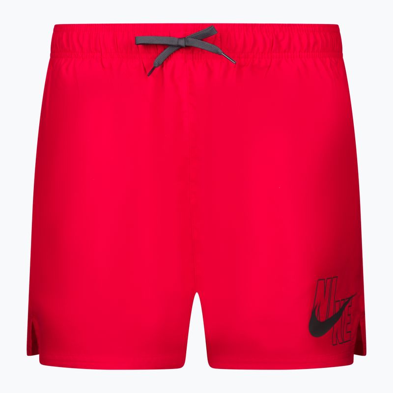 Pantaloncini da bagno Nike Logo Solid 5" Volley Uomo rosso università