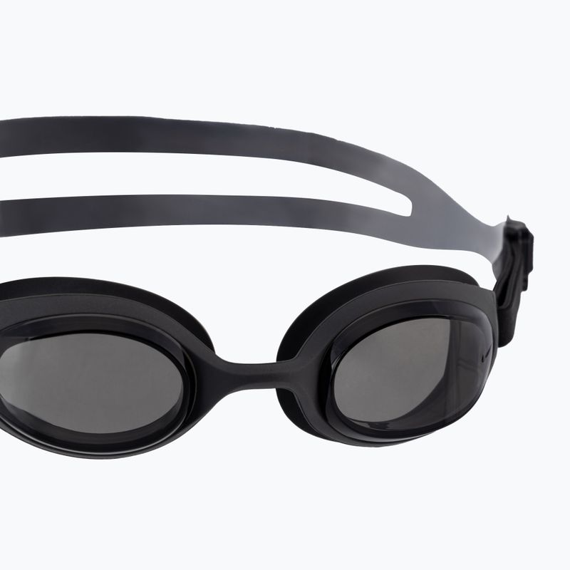 Occhialini da nuoto per bambini Nike Hyper Flow Junior grigio fumo scuro 4