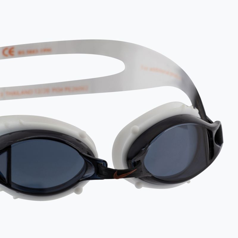Occhialini da nuoto per bambini Nike Chrome Junior grigio fumo scuro 4