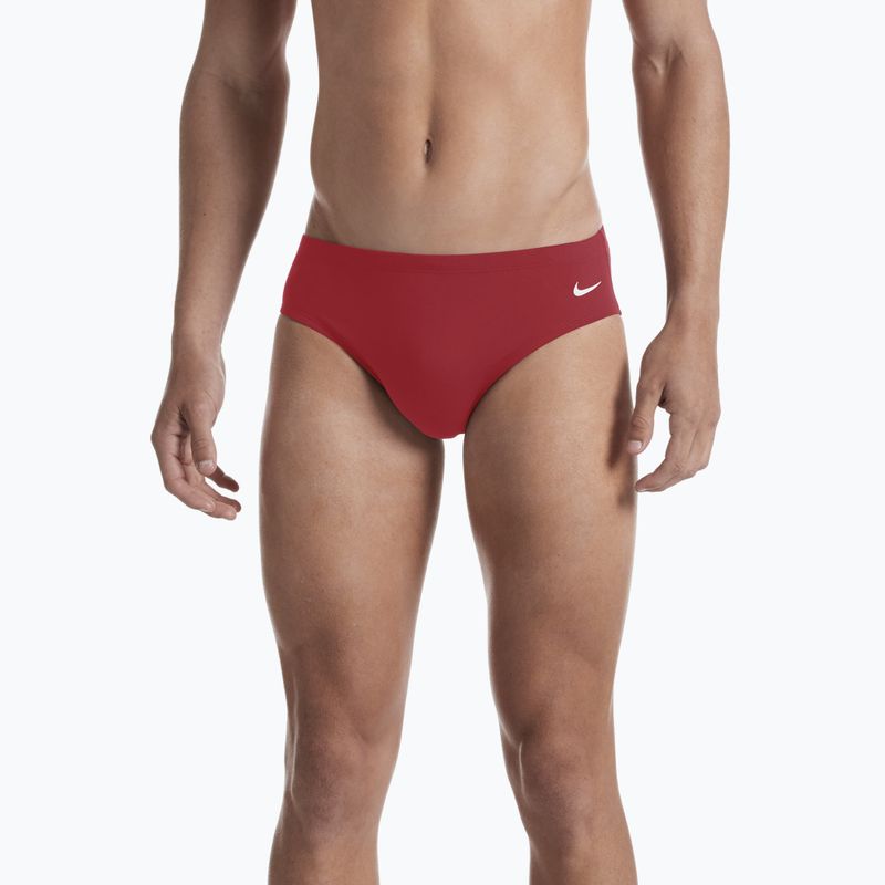 Uomo Nike Hydrastrong Solid Brief slip da bagno rosso università 7