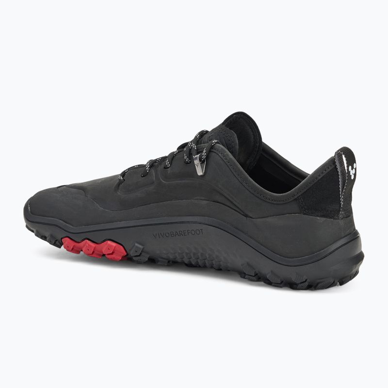 Scarpe da uomo a piedi nudi Vivobarefoot Tracker Leather Low obsidian 3