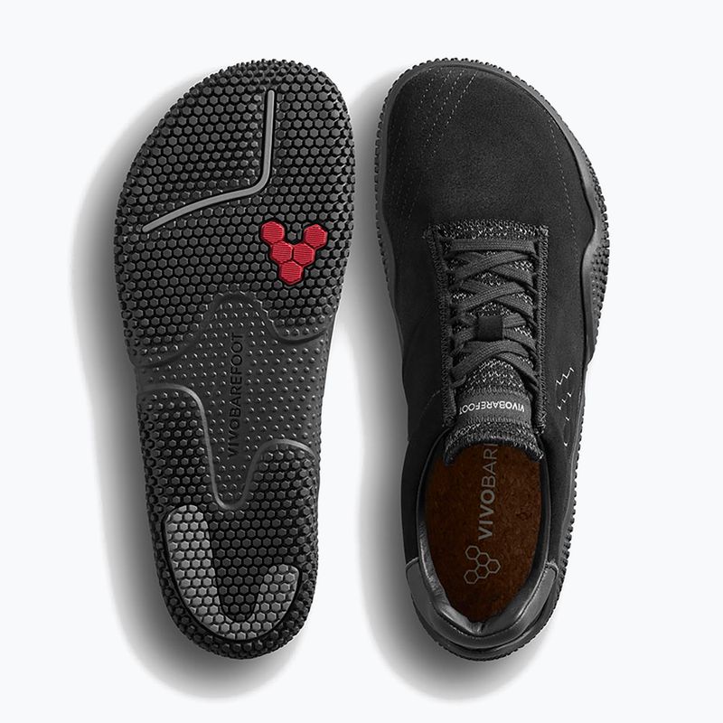 Scarpe barefoot da uomo Vivobarefoot Motus Studio Lth obsidian 5