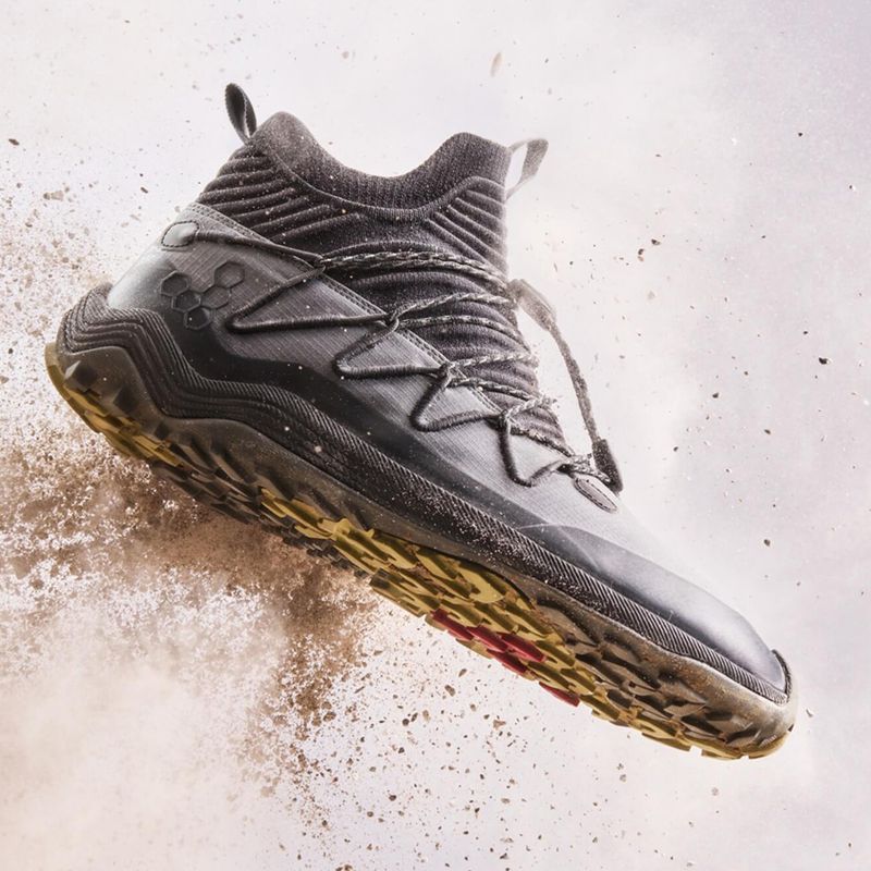 Scarpe barefoot da uomo Vivobarefoot Primus Trail Flow Mid dark shadow 9