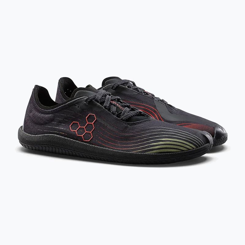 Scarpe barefoot da uomo Vivobarefoot Primus Flow obsidian/cherry tomato 3