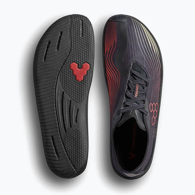 Scarpe barefoot da uomo Vivobarefoot Primus Flow obsidian/cherry tomato 5