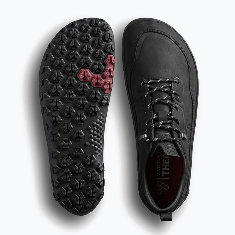 Scarpe barefoot uomo Vivobarefoot Tracker Leather Low obsidian 3