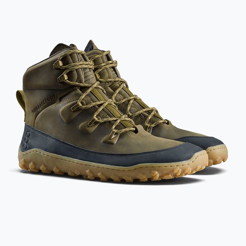 Scarpe barefoot da uomo Vivobarefoot Tracker Leather dark olive 3