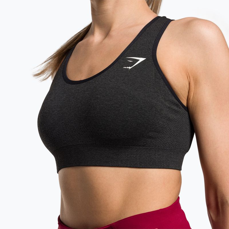 Reggiseno fitness Gymshark Vital Seamless Sports nero/marl 4