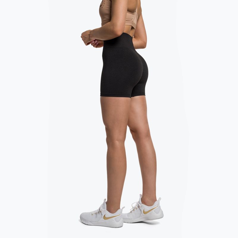 Pantaloncini da allenamento da donna Gymshark Vital Seamless nero marl 3