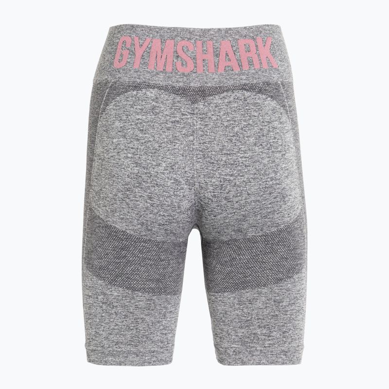 Pantaloncini da ciclismo Gymshark Flex da donna marl / rosa 2