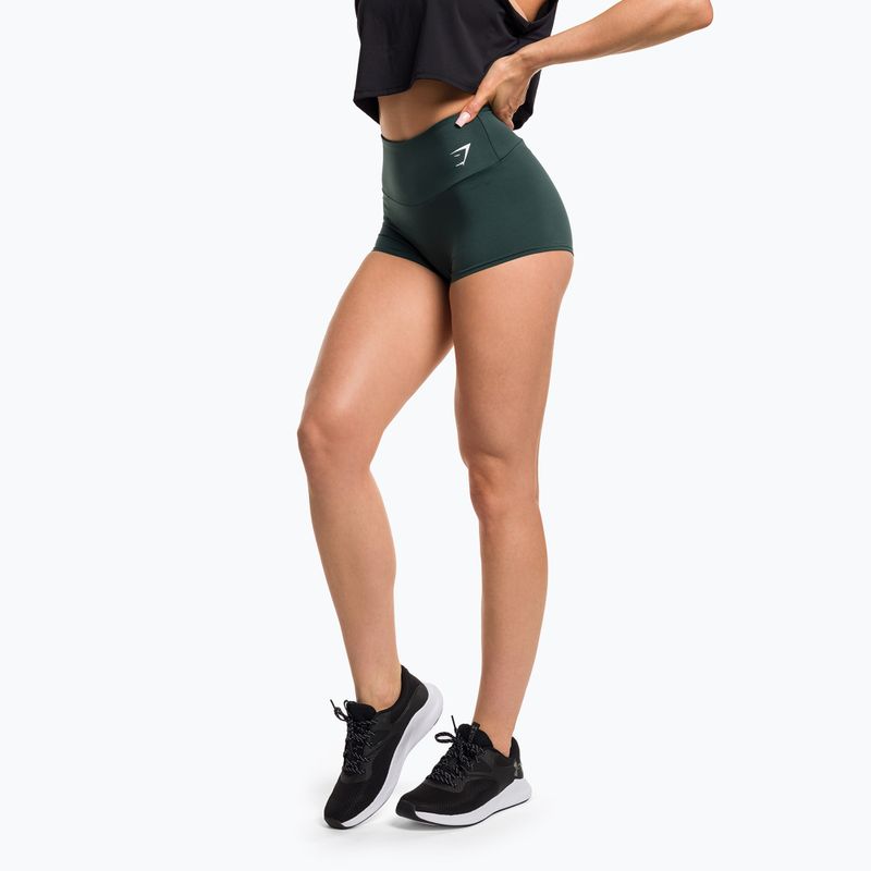 Pantaloncini da allenamento da donna Gymshark Training Quad verde ossidiana