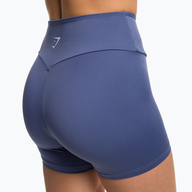 Pantaloncini corti da allenamento Gymshark da donna blu 4