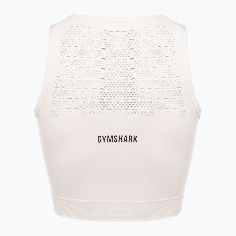 Gymshark Energy Seamless Crop Top donna bianco crema 6