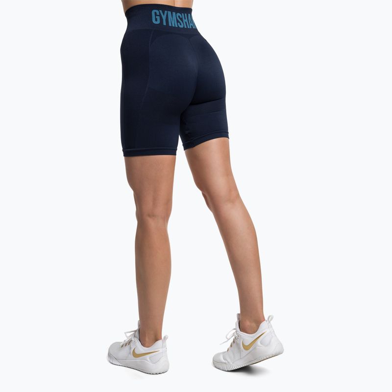 Pantaloncini da allenamento da donna Gymshark Flex Cycling blu navy 3