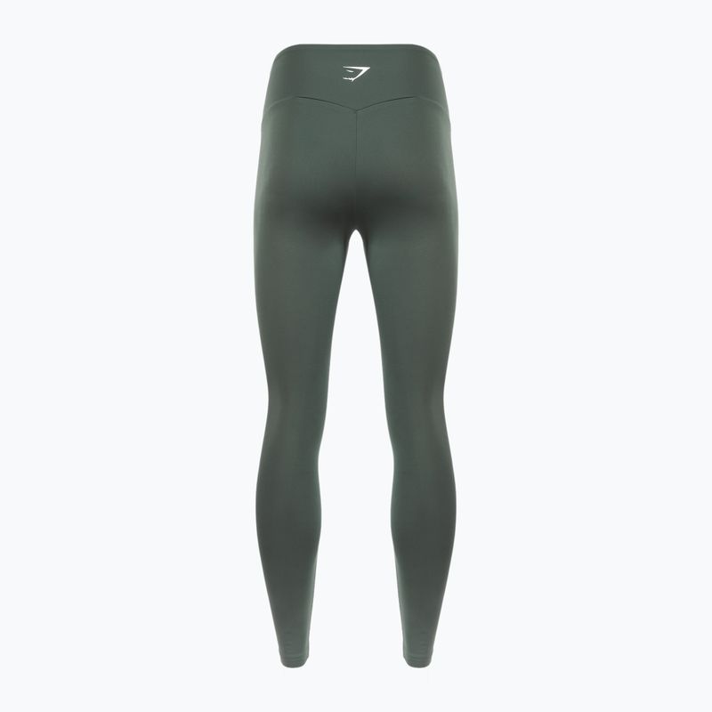 Gymshark Training Donna Leggings integrali ossidiana / verde 2