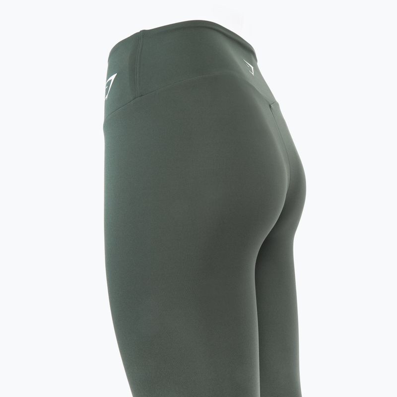 Leggings donna Gymshark Training Cropped ossidiana / verde 4