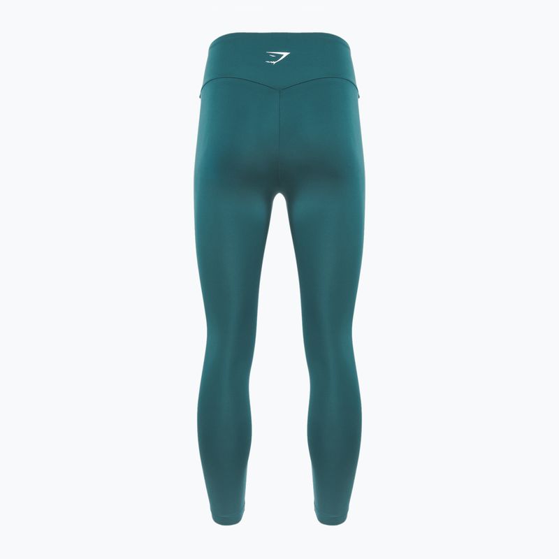 Leggings da allenamento Gymshark donna 7/8 verde acqua 2