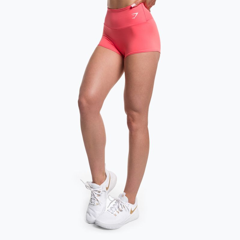 Pantaloncini da allenamento Gymshark da donna rosso/rosa