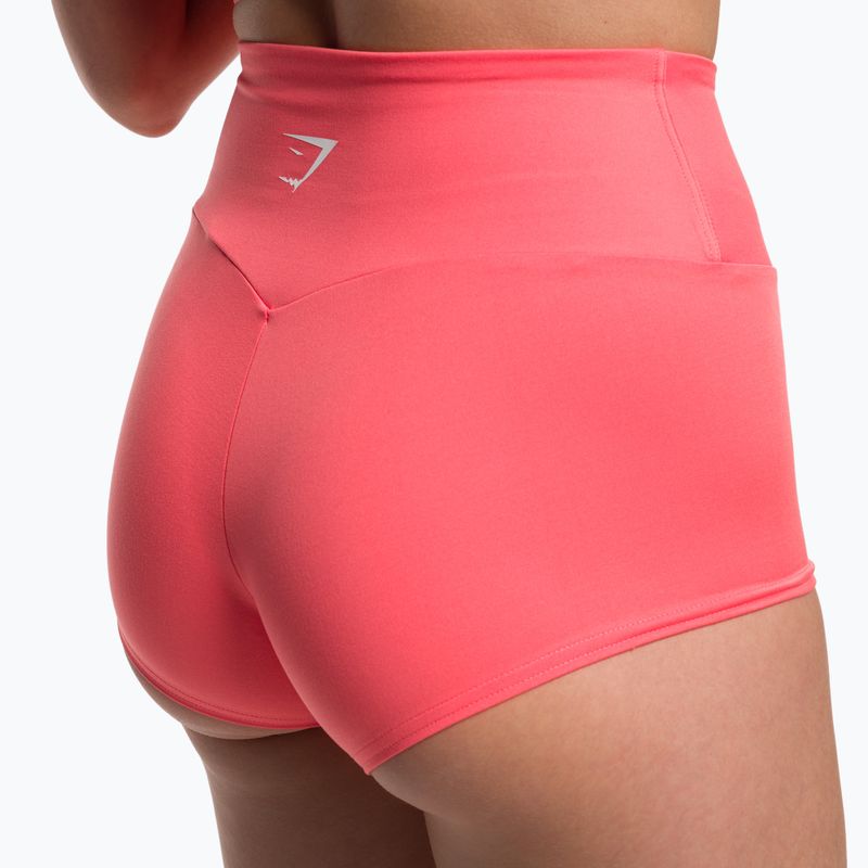 Pantaloncini da allenamento Gymshark da donna rosso/rosa 4