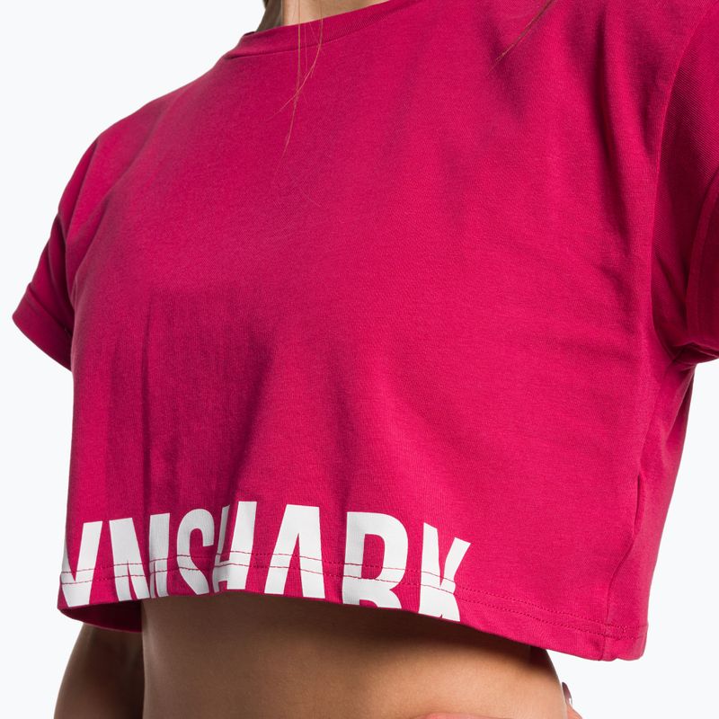 Gymshark Training Fraction Crop Top da donna rosa lava 4