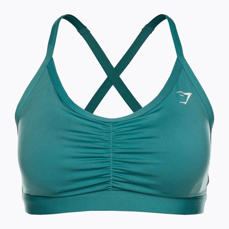 Gymshark Reggiseno sportivo da allenamento increspato fauna teal fitness 5
