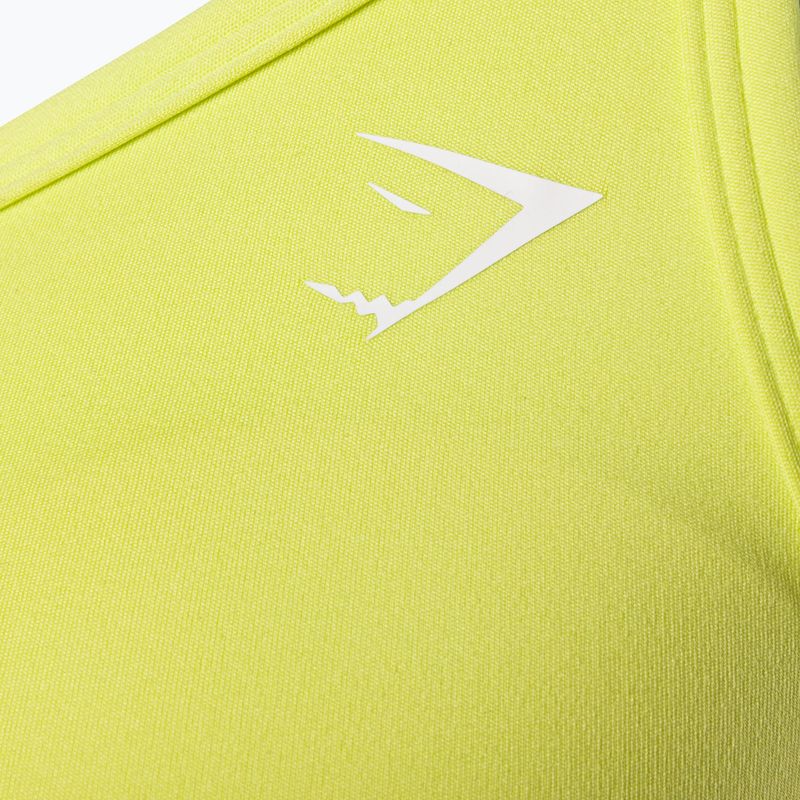 Gymshark Reggiseno da allenamento increspato Sport glitch giallo fitness 7