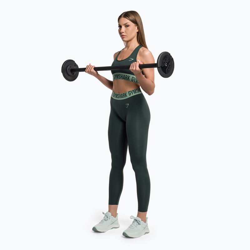 Leggings da allenamento da donna Gymshark Fit verde ossidiana 2