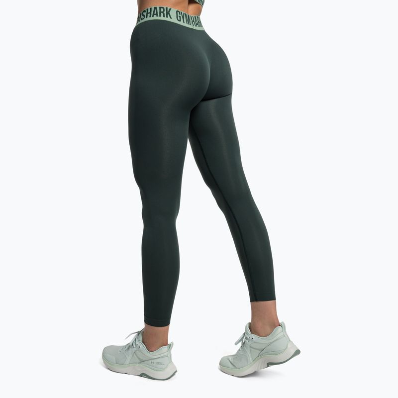 Leggings da allenamento da donna Gymshark Fit verde ossidiana 3