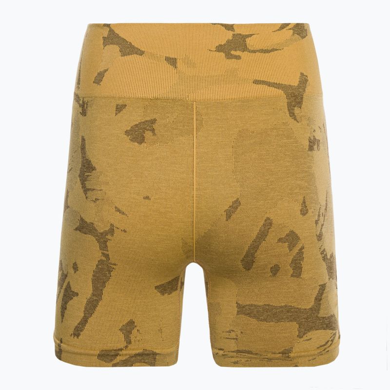 Pantaloncini da allenamento da donna Gymshark Adapt Camo Savanna senza cuciture giallo indiano 6