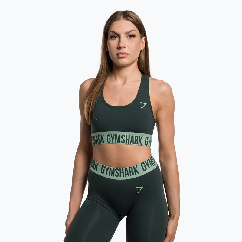 Reggiseno fitness verde Gymshark Fit Sports