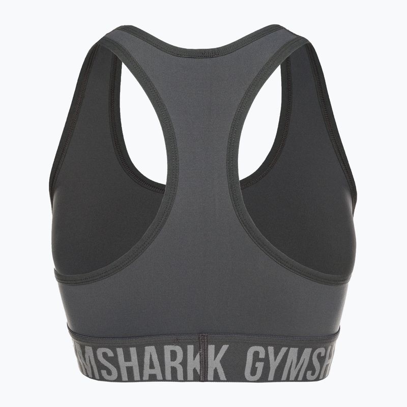 Reggiseno fitness grigio Gymshark Fit Sports 6