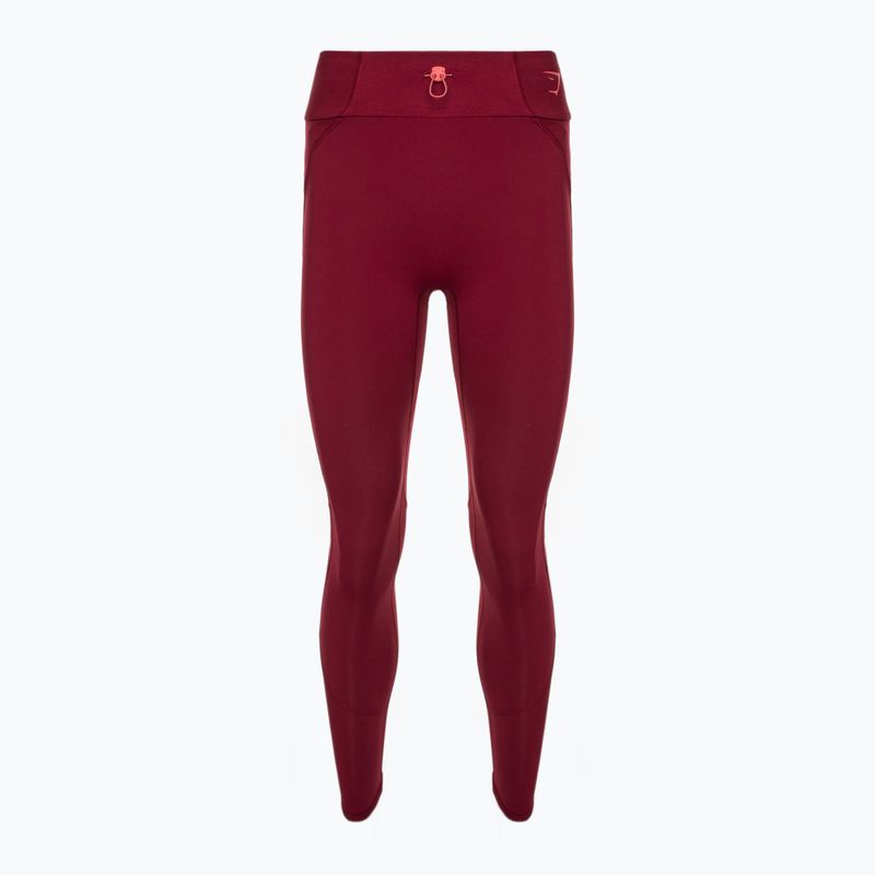 Leggings da allenamento da donna Gymshark Pulse rosso bordeaux 6