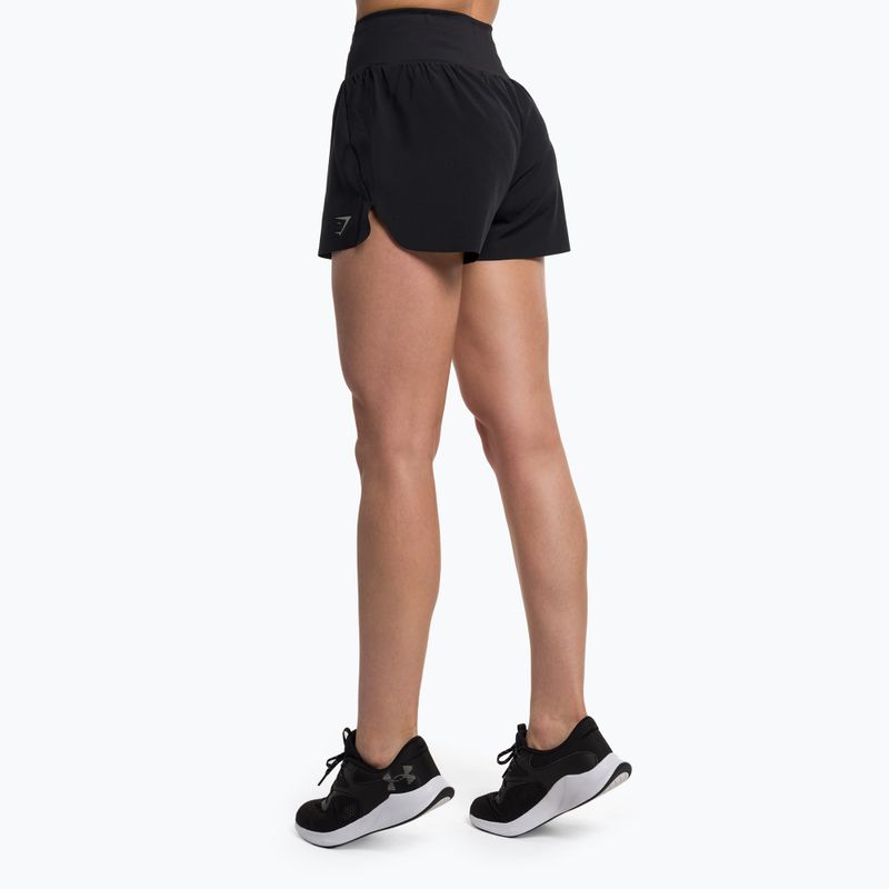 Pantaloncini da allenamento da donna Gymshark Speed nero 3