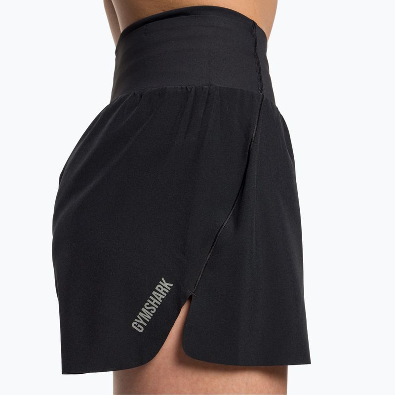 Pantaloncini da allenamento da donna Gymshark Speed nero 4