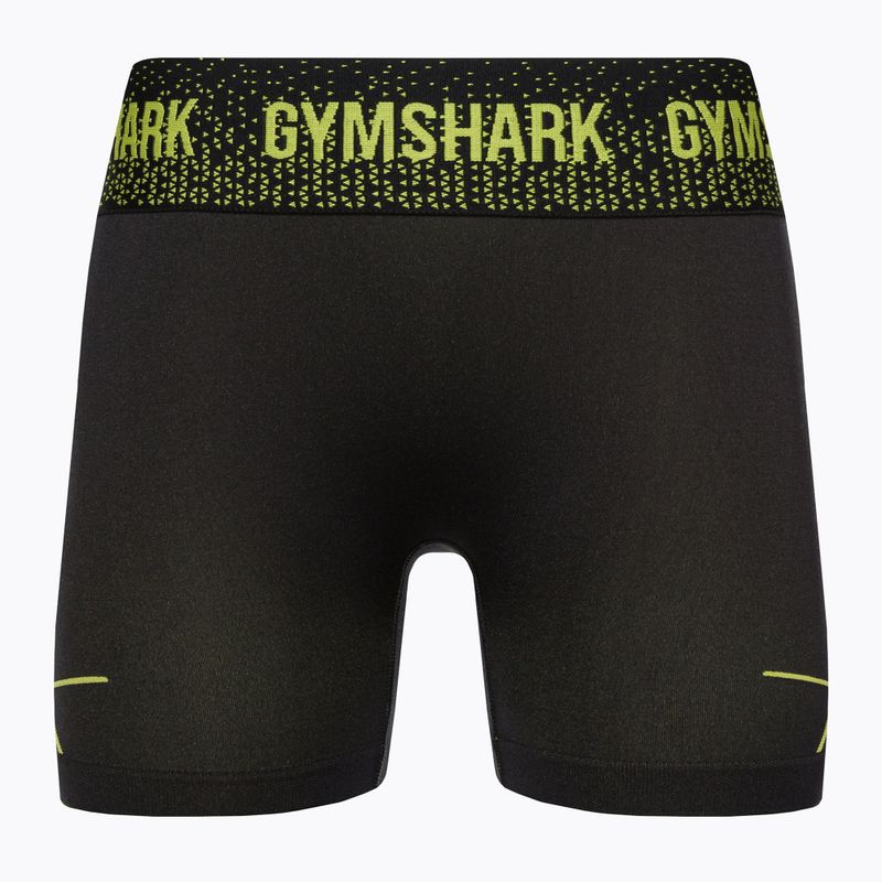 Pantaloncini da allenamento da donna Gymshark Apex Seamless Low Rise verde/nero 5