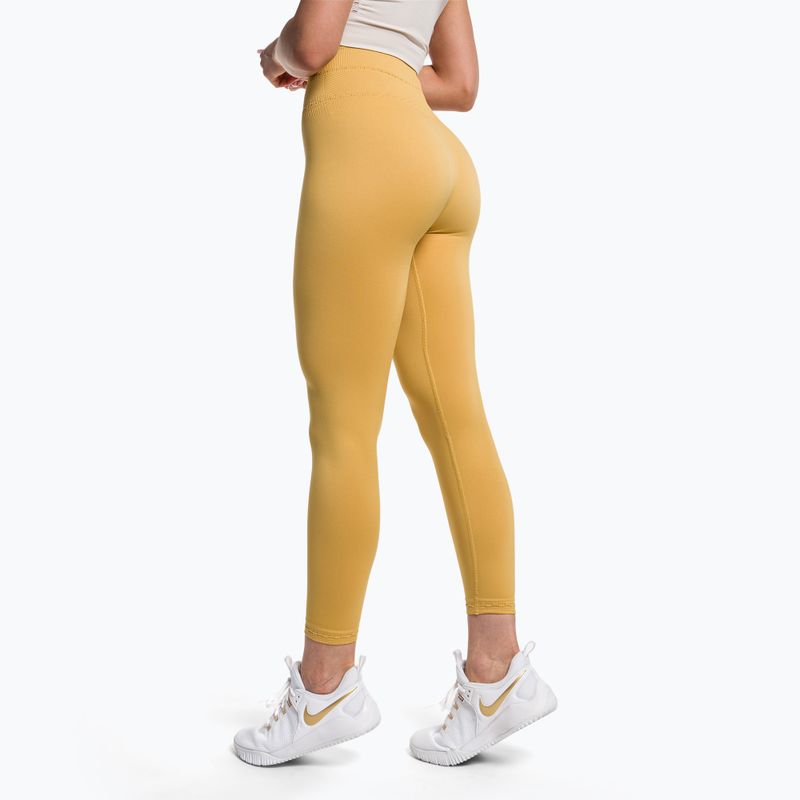 Leggings da allenamento da donna Gymshark Studio giallo indiano 3