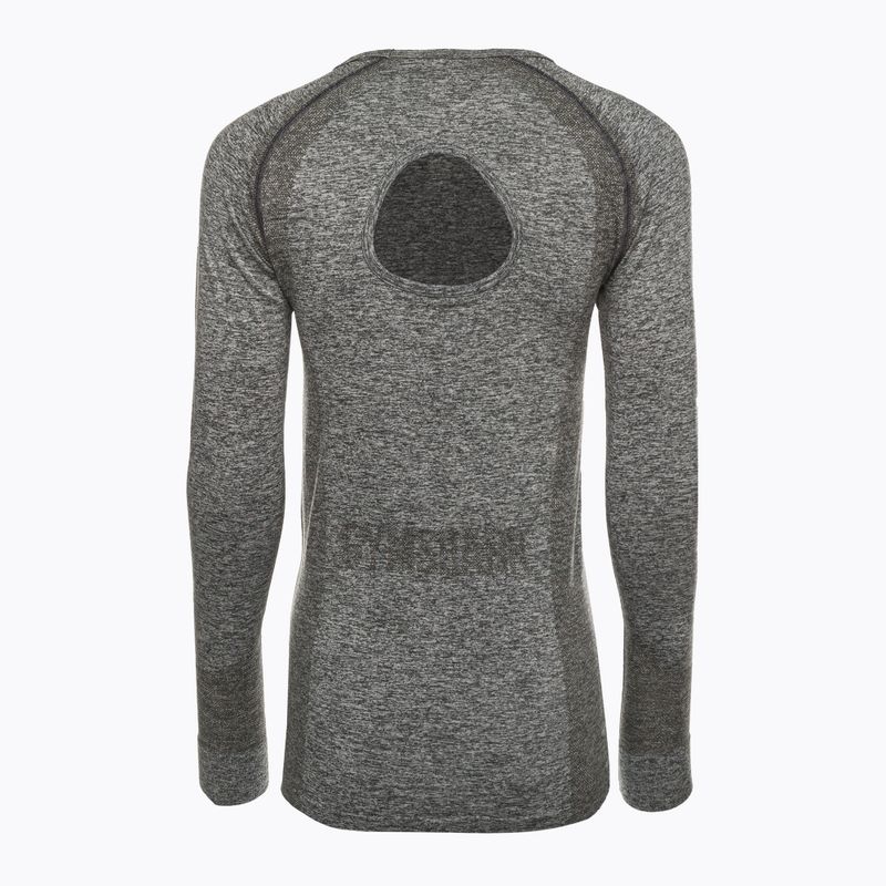 Gymshark Flex Top a manica lunga da donna per allenamento, grigio antracite 7