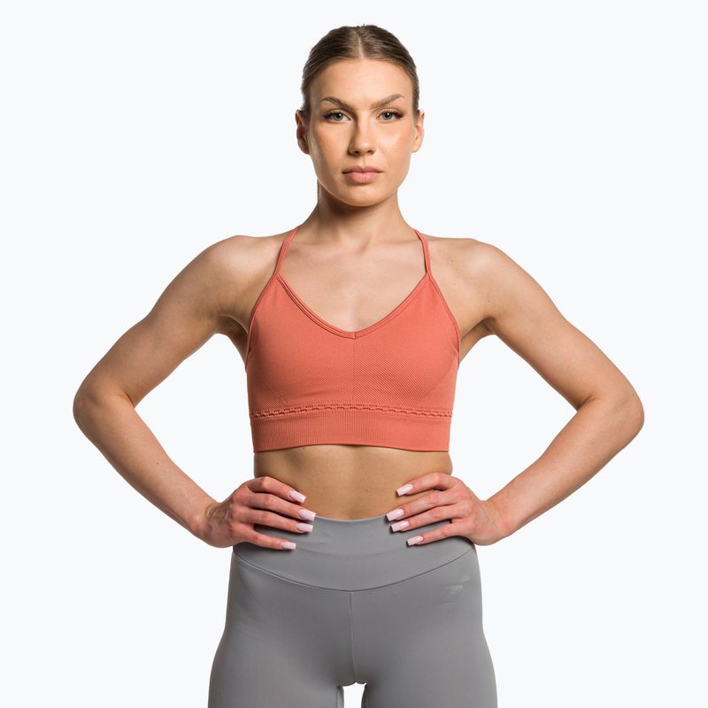 Reggiseno fitness Gymshark Studio Sports earth orange