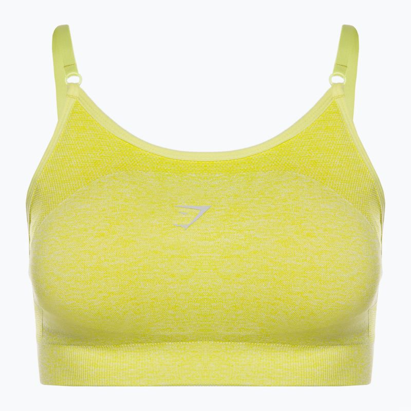 Reggiseno fitness Gymshark Flex Strappy Sports glitch yellow marl 5