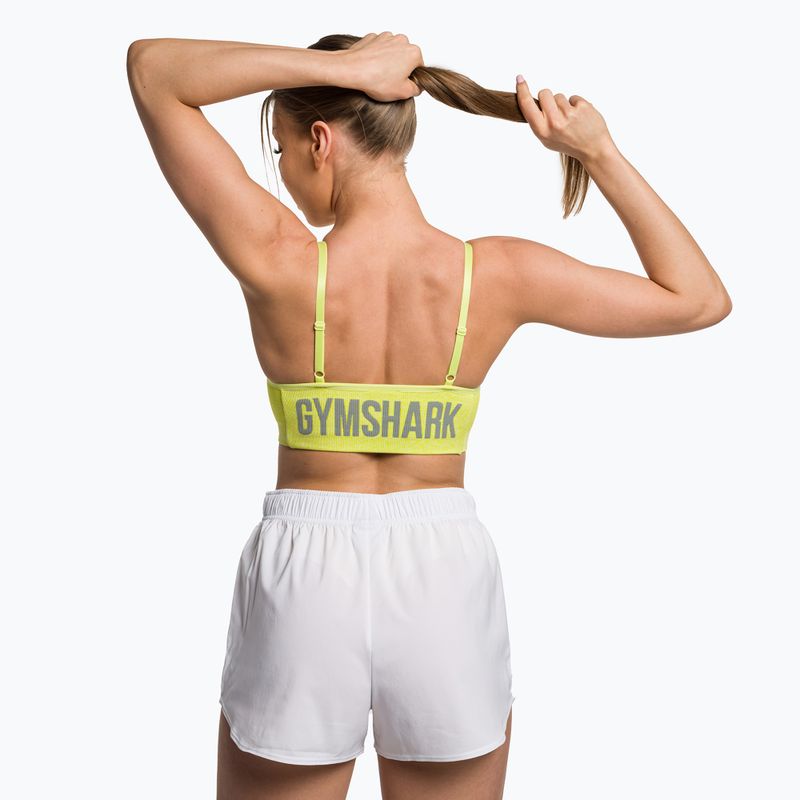 Reggiseno fitness Gymshark Flex Strappy Sports glitch yellow marl 3