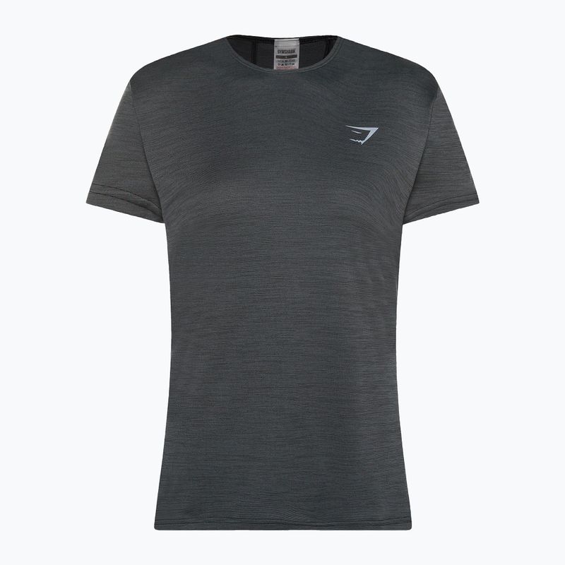 T-shirt da allenamento Gymshark Running Top SS donna grigio scuro 5