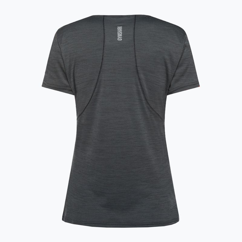 T-shirt da allenamento Gymshark Running Top SS donna grigio scuro 6