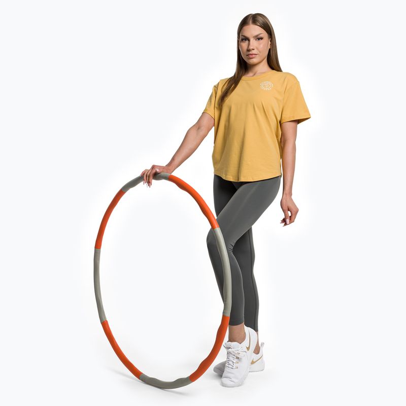 Maglietta da allenamento da donna Gymshark GFX Legacy Tee giallo/bianco 2