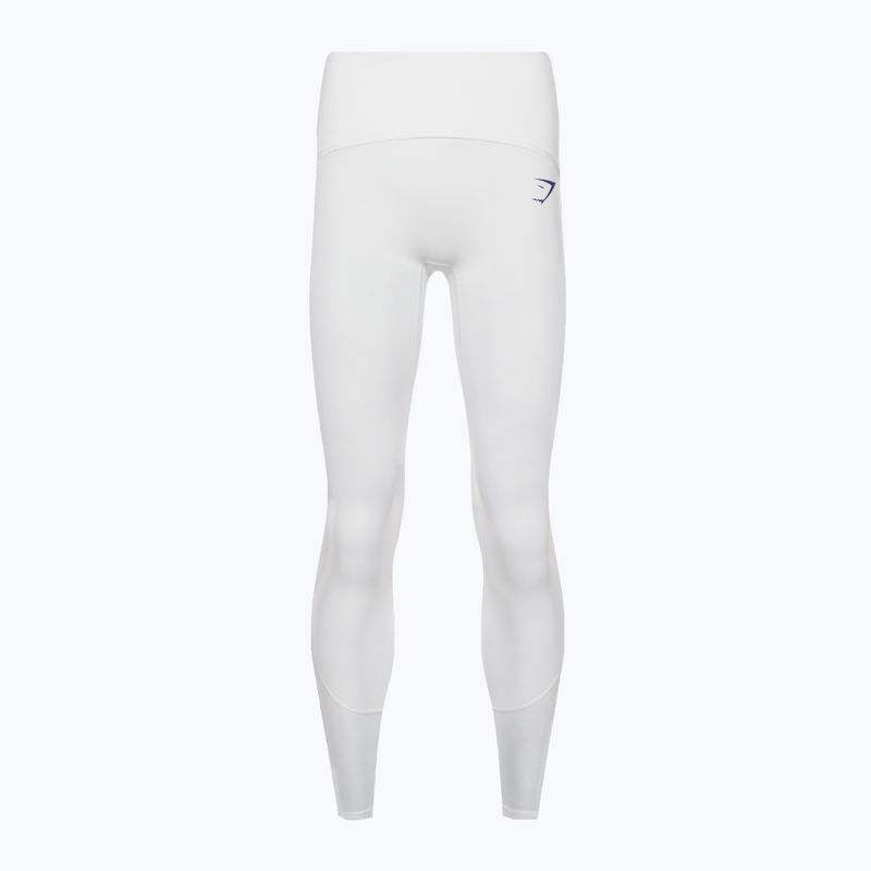 Leggings da allenamento da donna Gymshark Pulse bianco/blu 6