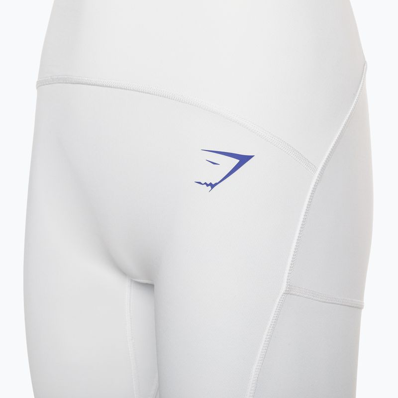 Leggings da allenamento da donna Gymshark Pulse bianco/blu 8