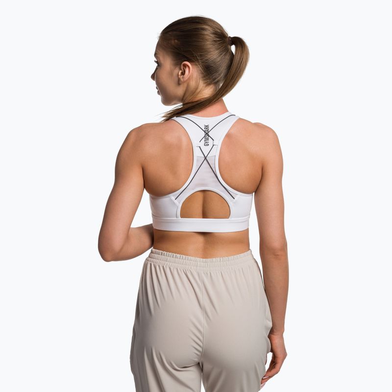 Gymshark Pulse Reggiseno sportivo fitness bianco 3